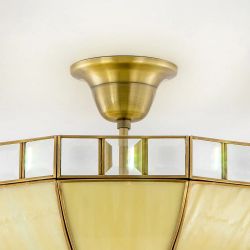 Citilux Шербург-1 CL440141 Люстра витражная потолочная Бронза