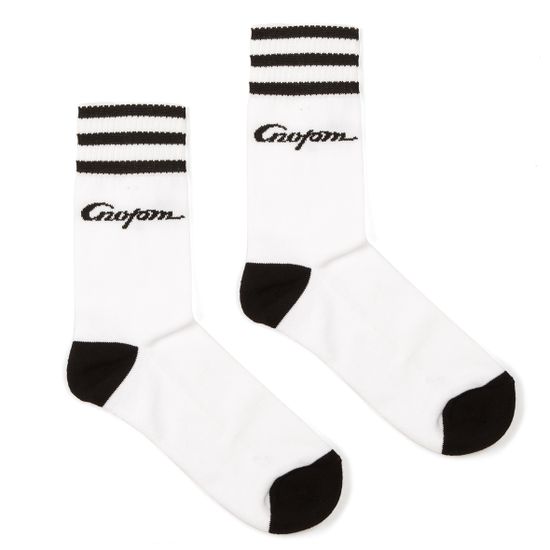 Носки ЗАПОРОЖЕЦ Спорт Полосы махровые Белый/Чёрный