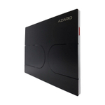 Кнопка смыва AZARIO NEW-TS механическая, двойной смыв, овальные кнопки, нержавеющая сталь 304, черный (AZ-SS-001-B)