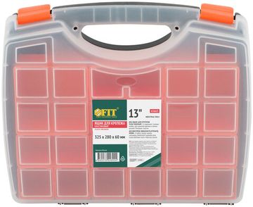 Ящик для крепежа (органайзер), съемные ячейки 13" ( 325х280х60 мм )