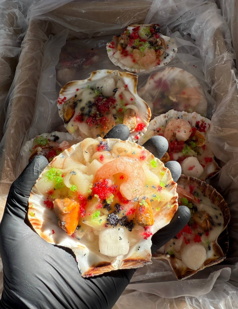 Гребешок Морское изобилие на створке