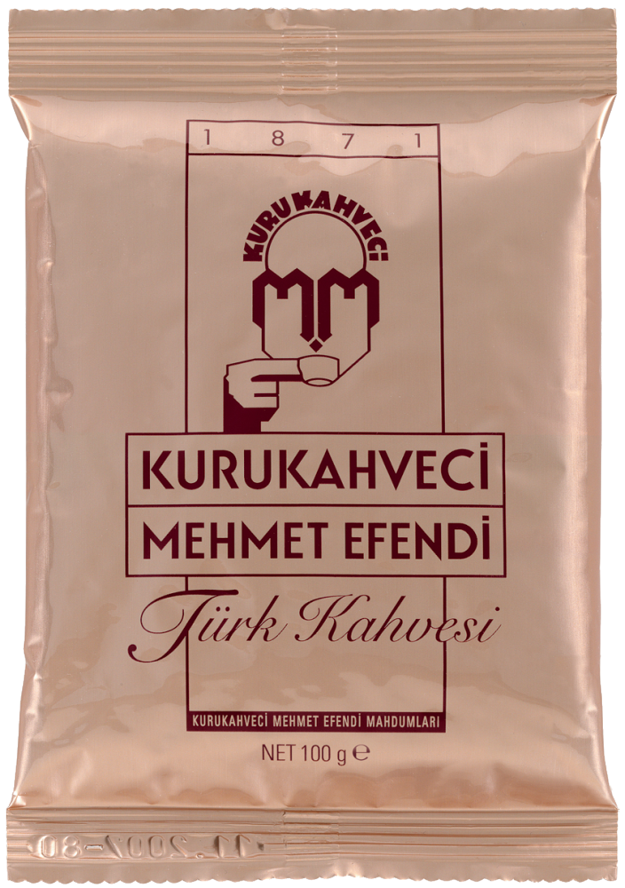 Кофе молотый Kurukahveci Mehmet Efendi мягкая упаковка 100 гр 25 шт