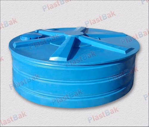 Емкость пищевая вертикальная Пластбак 3500 л. (3700 л.) Вертикальная (230x230x100см;синий) - арт.556295