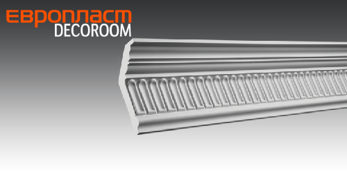 ЕВРОПЛАСТ. КАРНИЗ 1.50.104 (114*77*2000мм). Полиуретан