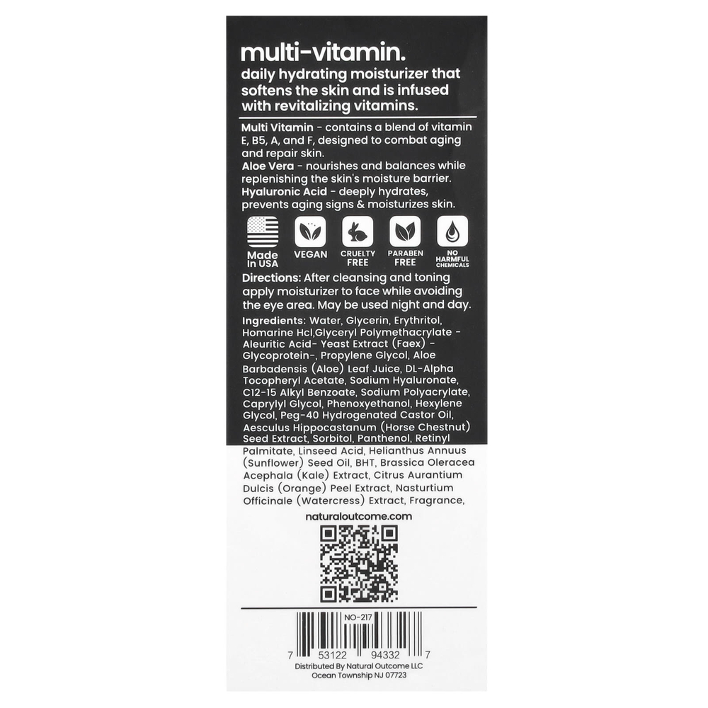 Natural Outcome, Для мужчин, омолаживающее ежедневное увлажняющее средство, 118 мл (4 унции)