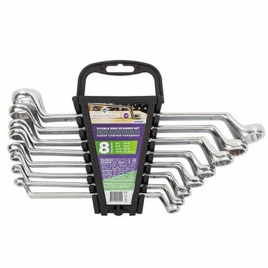 Ключи накидные, набор 8пр. (6х7, 8х9, 10х11, 12х13, 14х15, 16х17, 18х19, 21х22мм) Помощник 5088MP