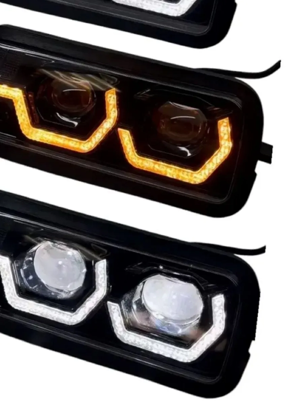 Надфарники Нива 4х4/Легенд с ДХО в стиле BMW