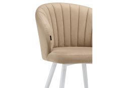 Стул на металлокаркасе Бэнбу velutto 05 / белый