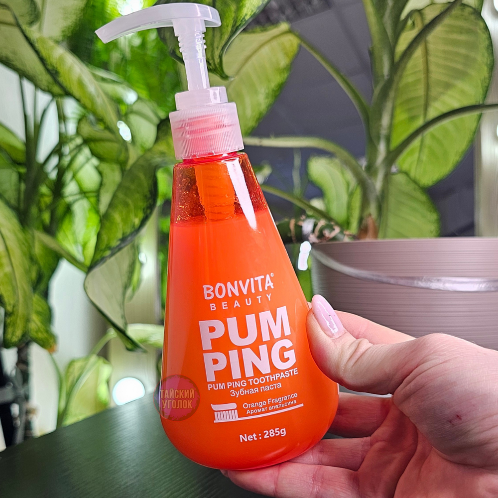 Зубная паста BONVITA Pum Ping Апельсин 285 гр