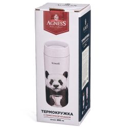 ТЕРМОКРУЖКА PANDA 350 МЛ, КОЛБА НЕРЖ.СТАЛЬ 18/10
