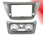 Комплект рамки с разъёмами 9" Mitsubishi Lancer 9, Cedia 2000-2008 серая рамка+климат - Car-Smart 9614S