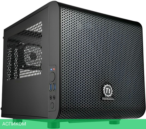 Корпус Thermaltake Core V1 без БП CA-1B8-00S черный