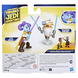 Hasbro Star Wars - Фигурки действия 2-Pak Pop-Up Дуэль световых мечей Люк Скайуокер и Тренировочный дроид Приключения молодых джедаев F8008