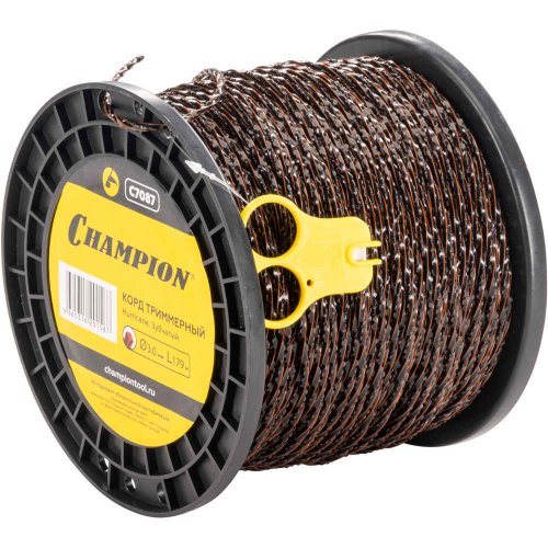 Леска CHAMPION Hurricane saw twist 3,0*179 м (зубчатая витая)+нож   C7087