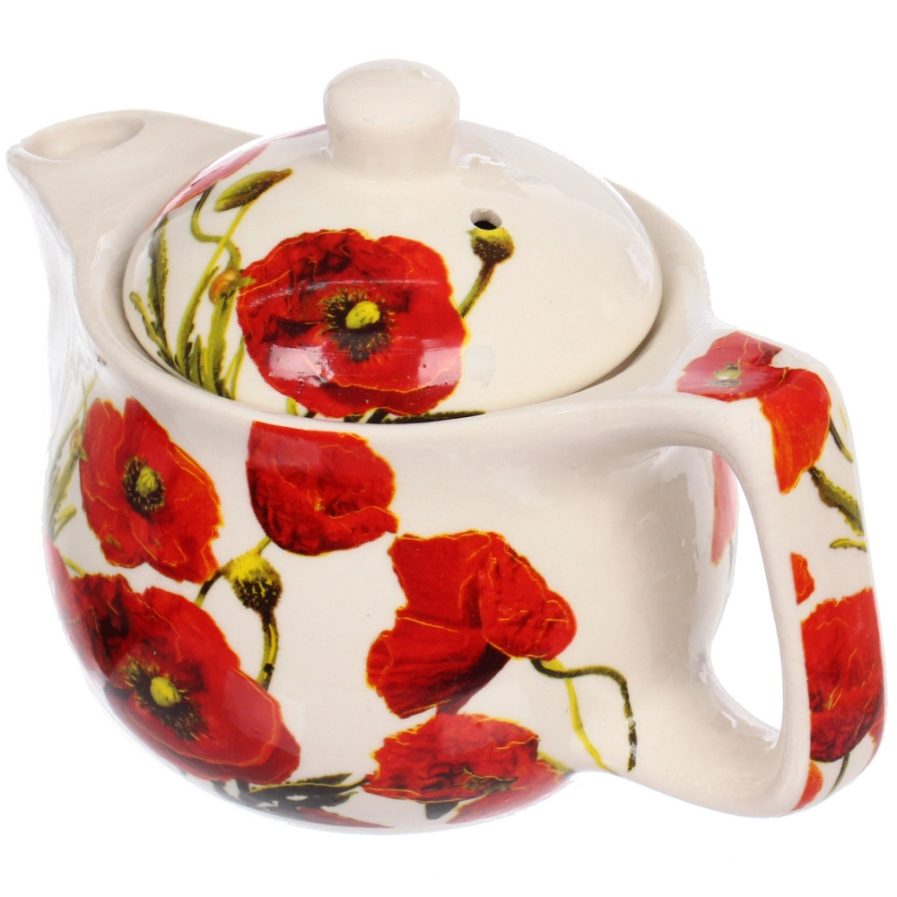 Чайник заварочный керамический 350мл с ситом «Маки»