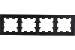 Рамка Systeme Electric ATLASDESIGN 4-постовая карбон 36223