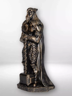 Коллекционная алтарная фигурка статуэтка скандинавский Бог Тор оберег для дома