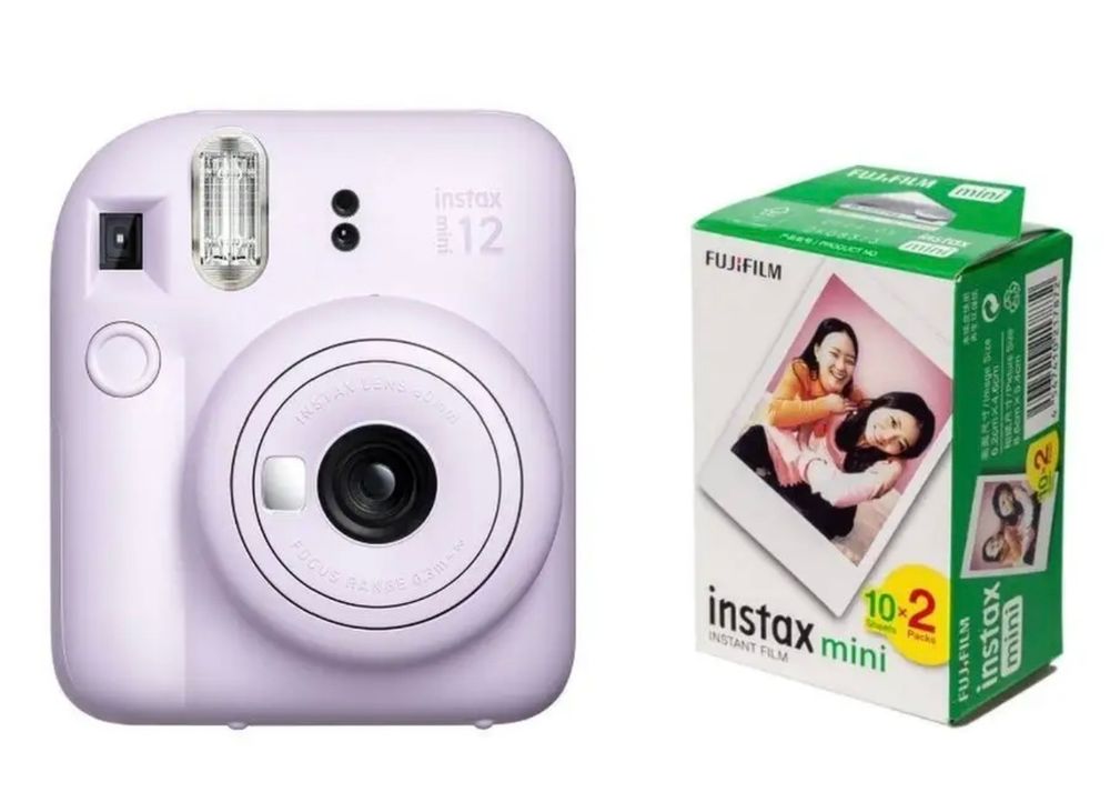 Фотоаппарат Fujifilm Instax Mini 12 Purple + Картридж Glossy 800 20шт