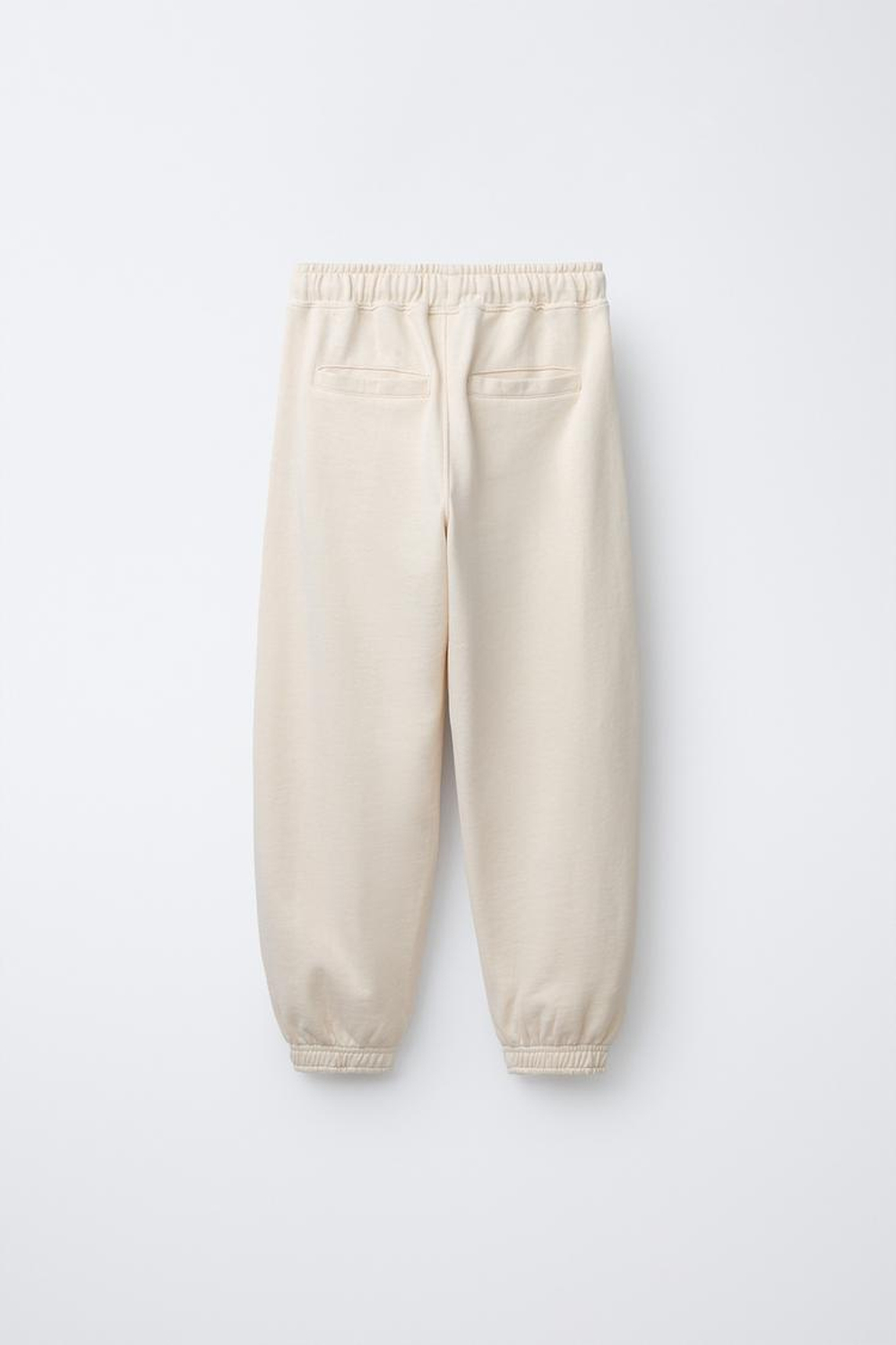 ZARA БРЮКИ BALLOON ИЗ ФУТЕРА, ЭКРЮ