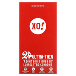 Here We Flo, XO! Ультратонкие презервативы с резиновой смазкой, без запаха, 24 презерватива