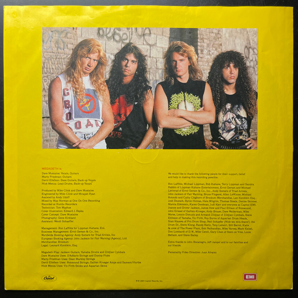 Megadeth ‎– Rust In Peace (Европа 1990г.)