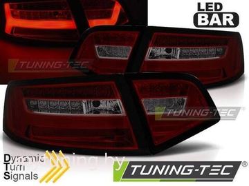 Задние фонари red smoke led bar seg для Audi A6 C6 sedan