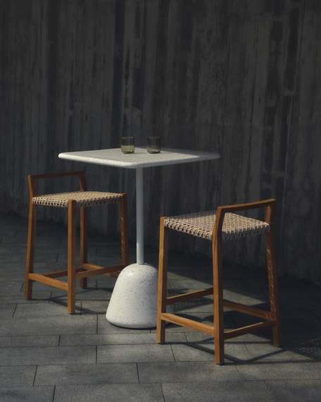 Giverola Табурет из массива тикового дерева 80 см