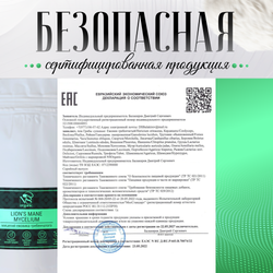 Ежовик гребенчатый, ежевик lions mane мицелий, порошок 200 грамм.