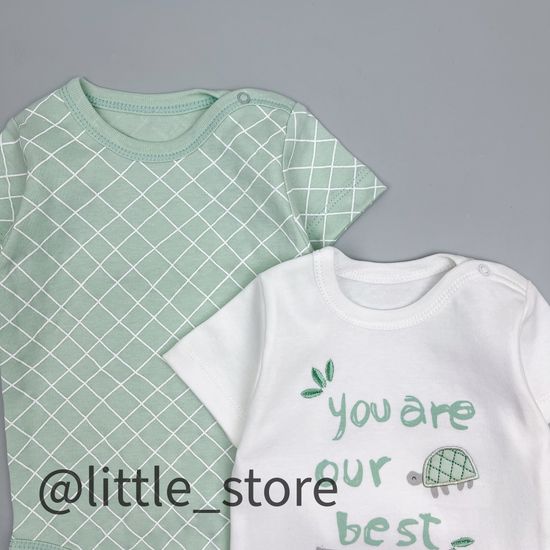 Боди хлопковые "Turtle family"