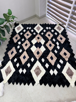 Покрывало меховое ковер из шкуры овчины