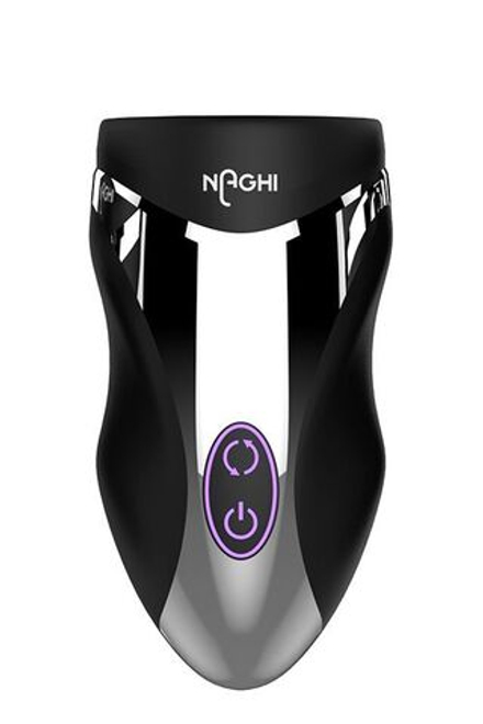 Черный вибромастурбатор NO.29 RECHARGEABLE PENIS HEAD VIBE