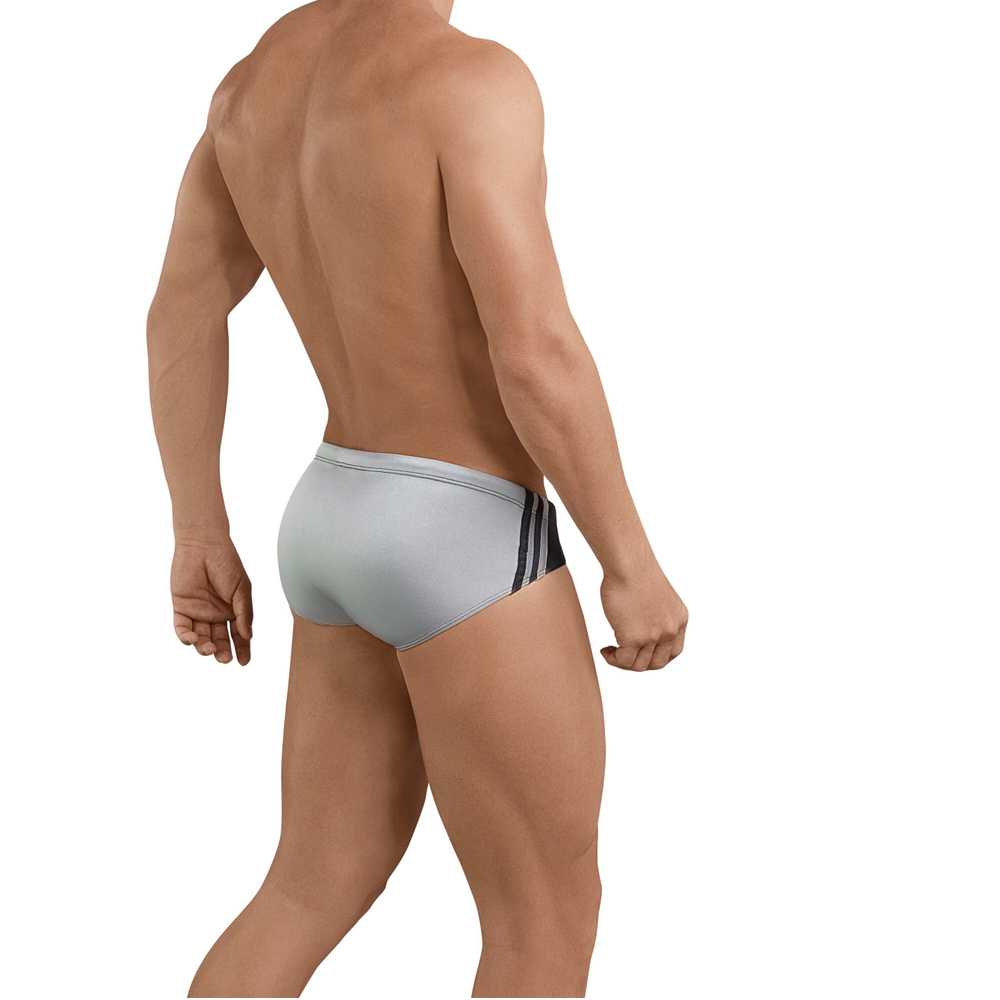 Мужские плавки серебристые Clever Moda Big Thing Swimsuit Brief 068012