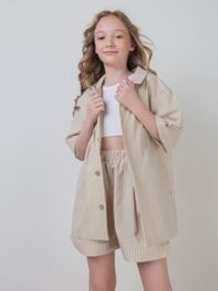 Шорты хлопковые "Песок" 7+