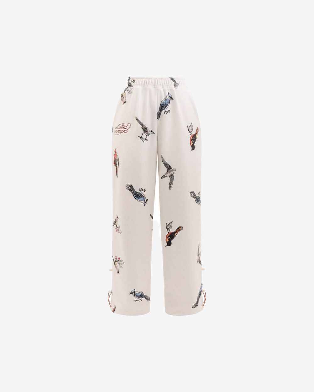 Брюки Called a Garment Флисовые Birds Женские Молочные