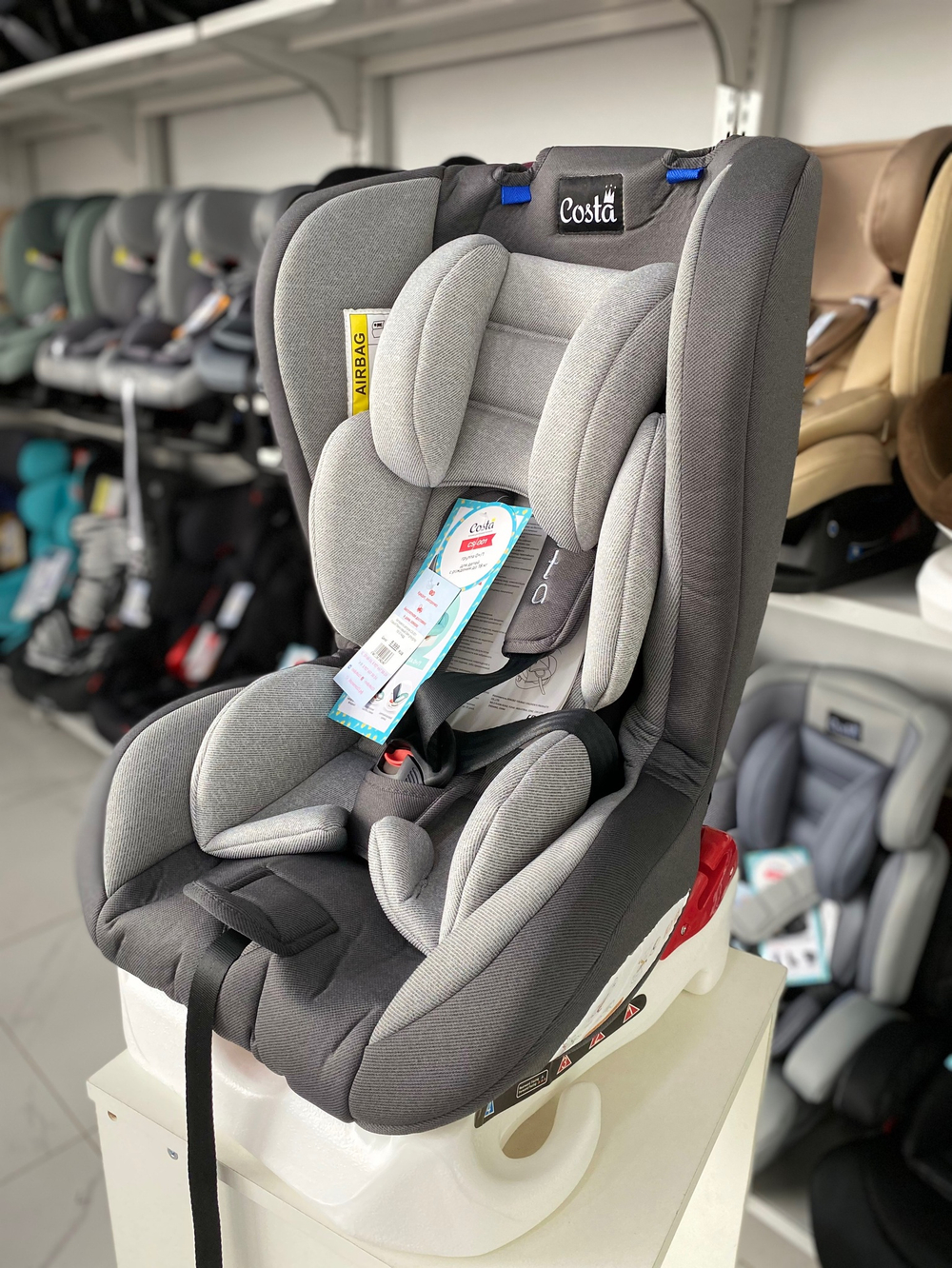 Автокресло детское CS-001 Серый/Тёмно-серый Dark gray/gray YB101Adgg