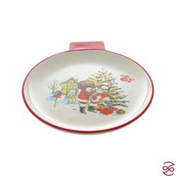 Блюдо сервировочное ёлочная игрушка Repast Санта 26*23*3 см