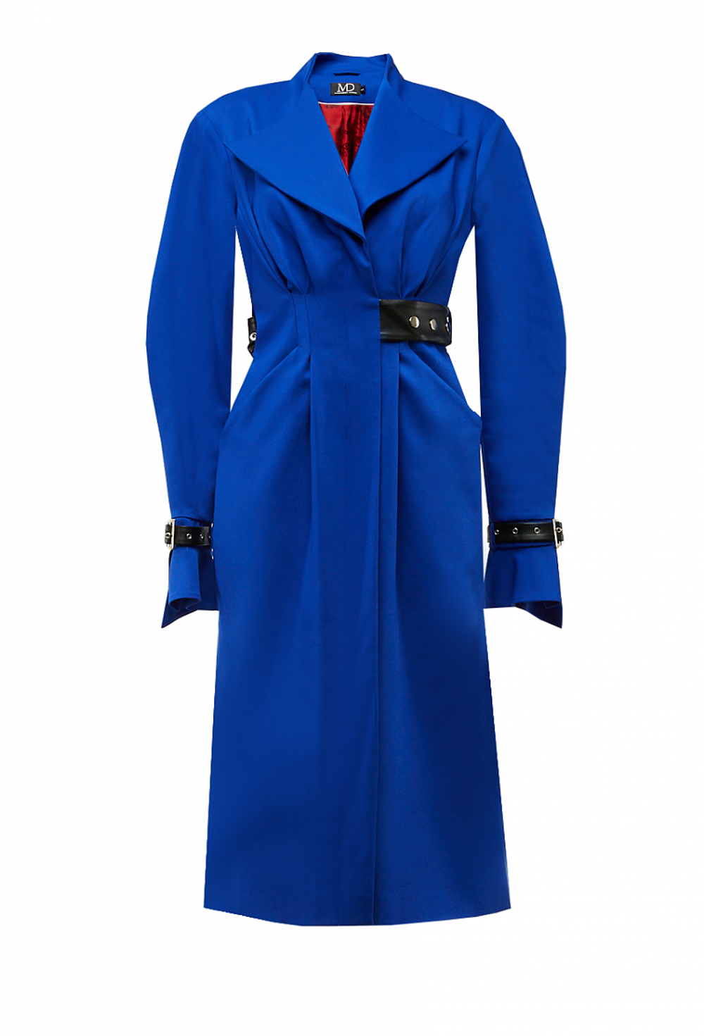 Френч васильковый с вырезами по бокам 16-03-20FW