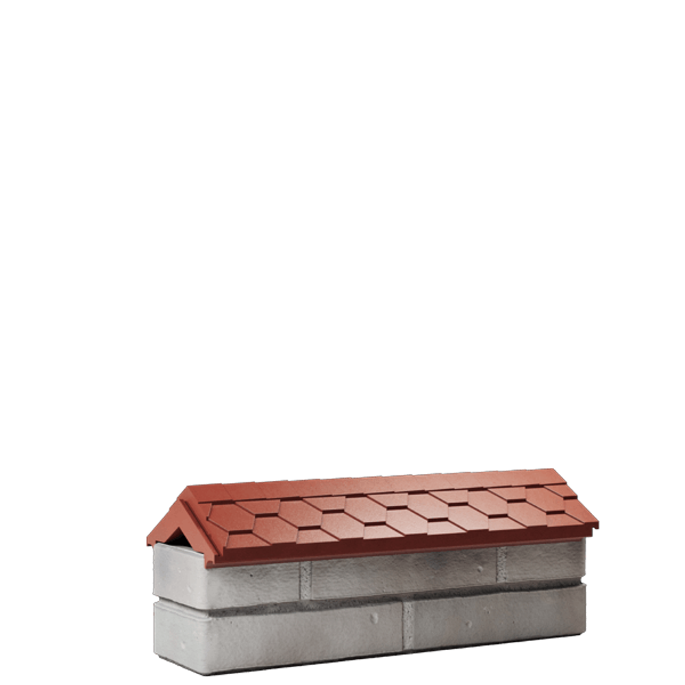 Парапет для забора EVEREST на 0,5 кирпича