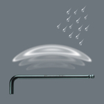 Г-образный шестигранный ключ 5х160 мм Wera 05027106001