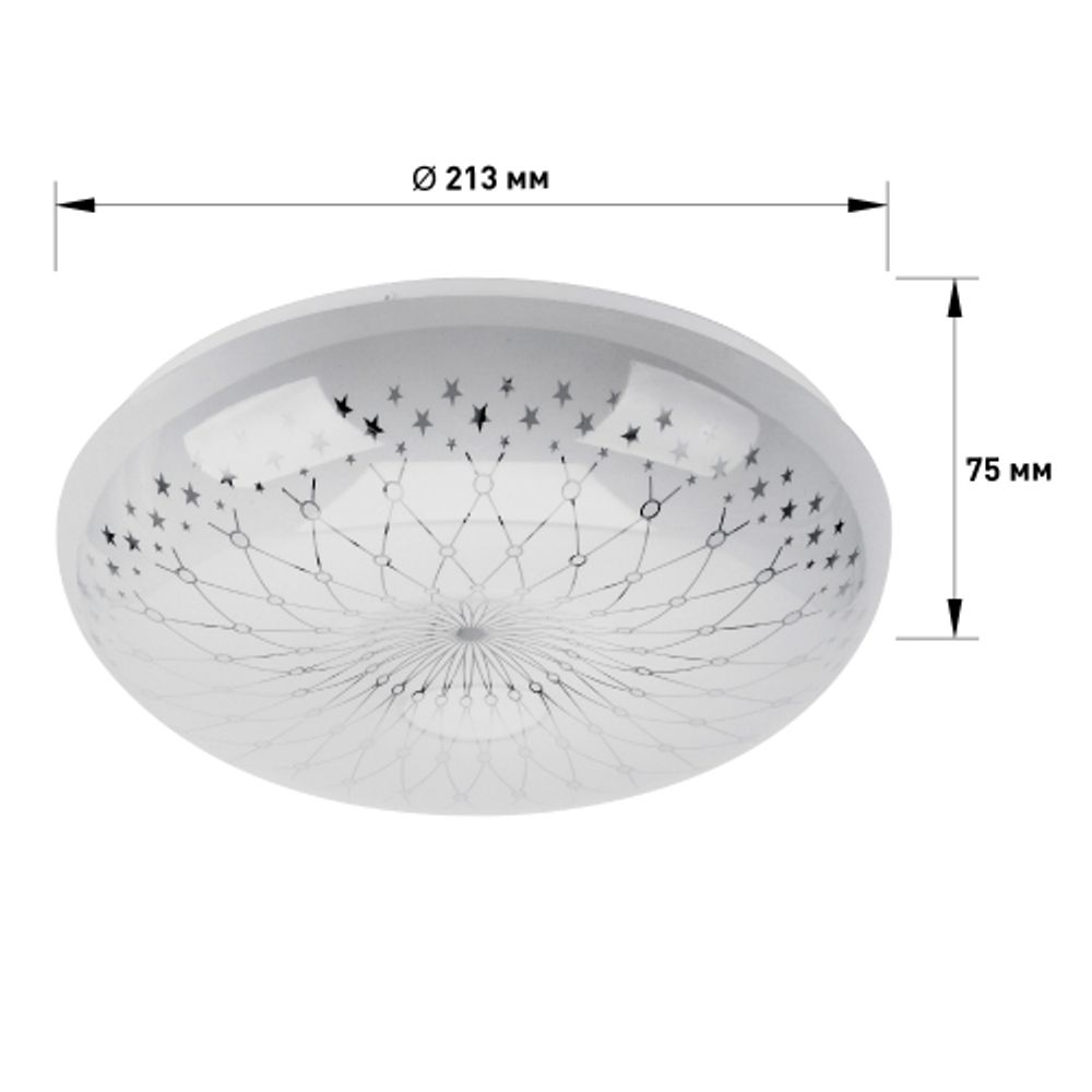 Светильник потолочный светодиодный ЭРА Классик без ДУ SPB-6-12-4K Feya 12Вт 4000K | Светильники SPB-6 без ДУ