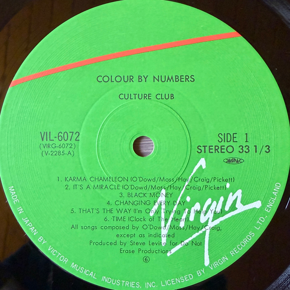 Виниловая пластинка Culture Club - Colour By Numbers LP