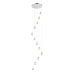 Светильник светодиодный, хром, прозрачный, CASCATO, LED, 3