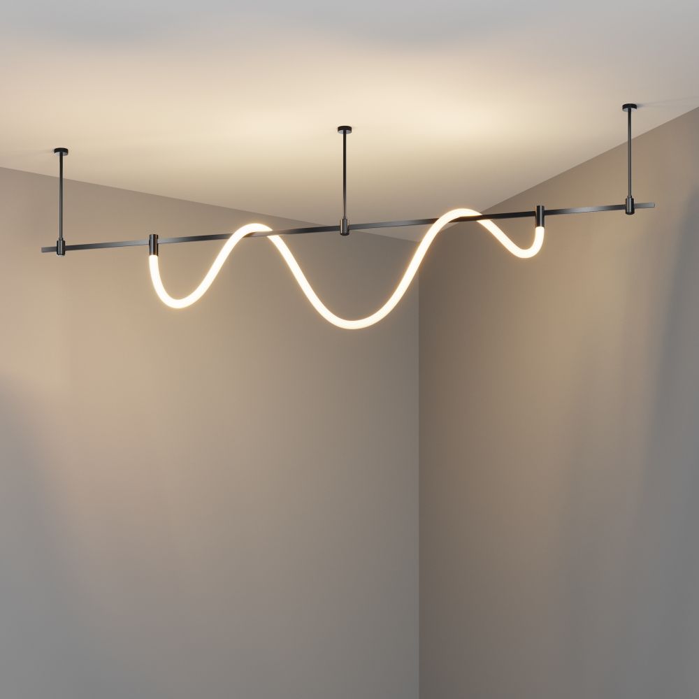 Трековый однофазный магнитный светодиодный светильник Maytoni Flarity   TR154-1-27W3K-B