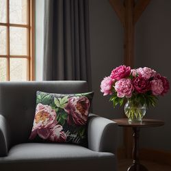 Наволочка "Бабочки и розы"