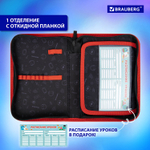 Пенал BRAUBERG 1 отделение 1 откидная планка полиэстер 21х14 см "Next level" (2 штуки в упаковке)