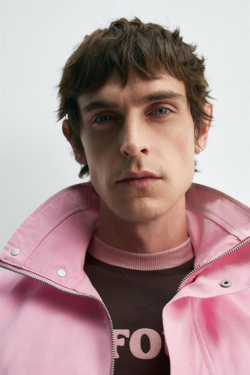 ZARA HARRY LAMBERT X DISNEY КУРТКА КОНТРАСТНАЯ, РОЗОВЫЙ