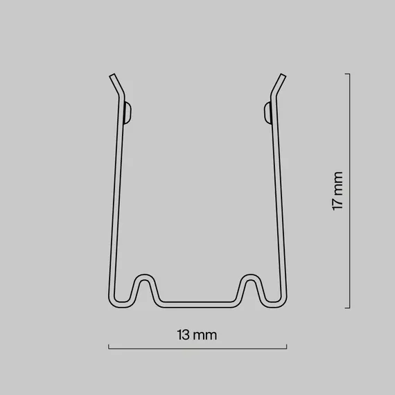 Гибкий профиль для гибкого неона 17x12 мм (алюминий, 2x0,5м) Led Strip 432010
