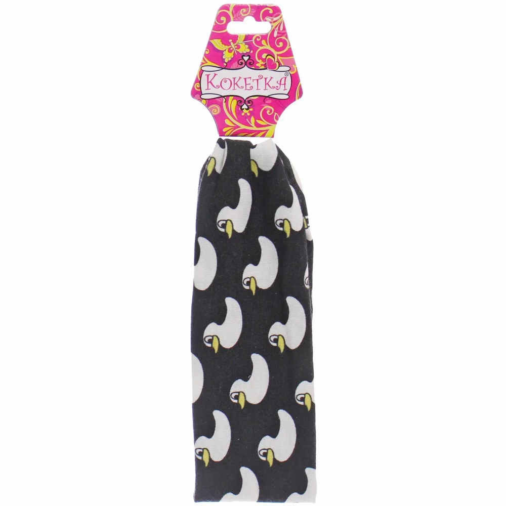 Повязка на голову детская «РОЗОВОЕ ОБЛОКО», уточки, микс 4 цвета, 6,5*20см (подвес Кокетка)