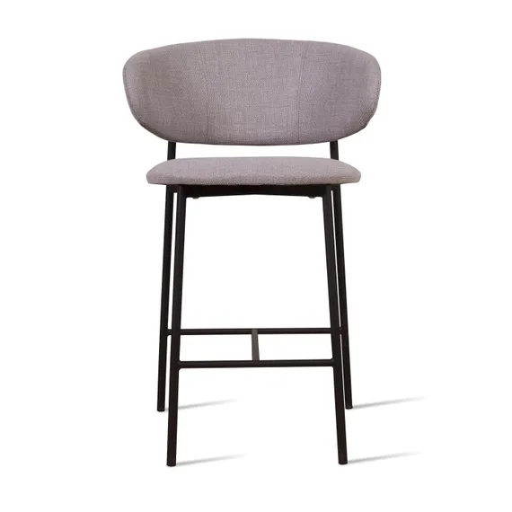 Полубарный стул Adele, серая рогожка