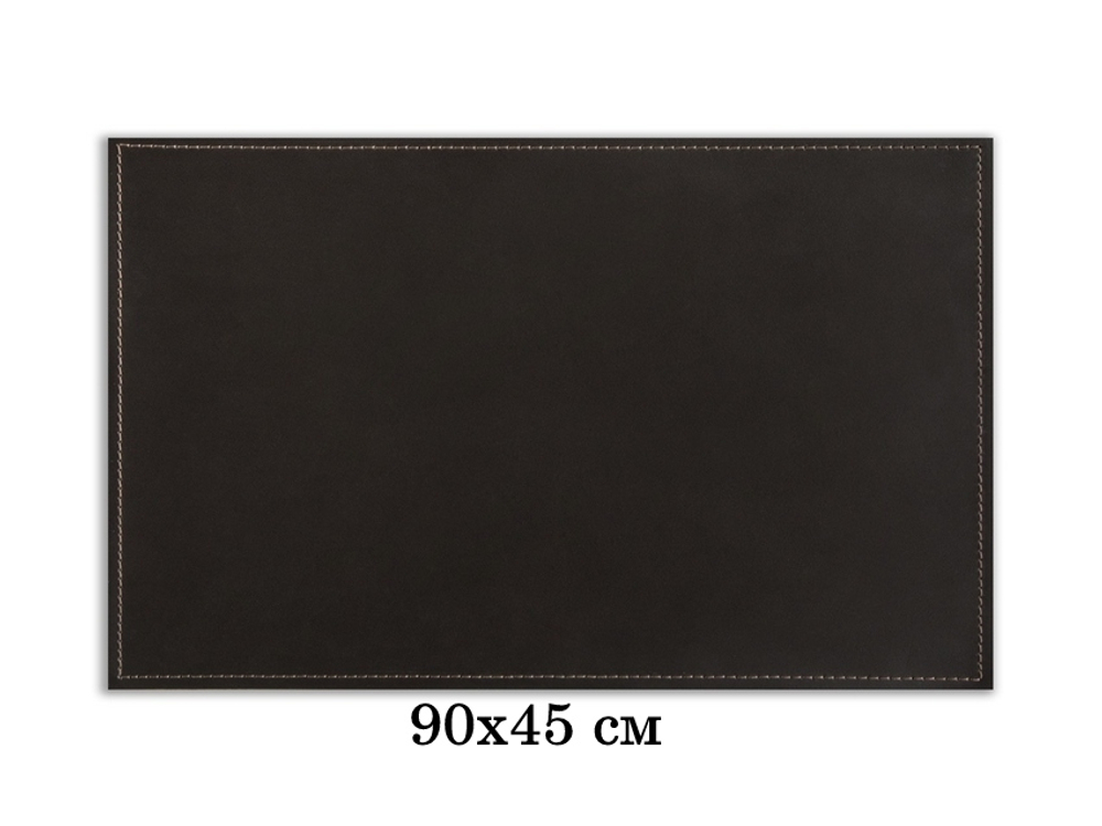 Бювар прямоугольный серия "Классика" 90х45 см кожа Cuoietto цвет темно-коричневый шоколад.
